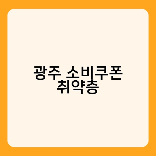 광주 소비쿠폰 취약층 2