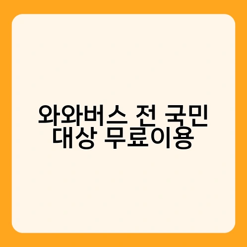 와와버스 전 국민 대상 무료이용