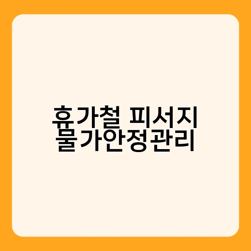 휴가철 피서지 물가안정관리 3