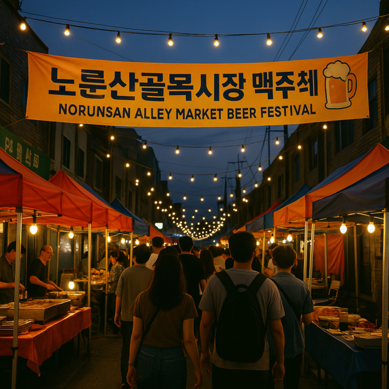 노룬산골목시장 맥주축제